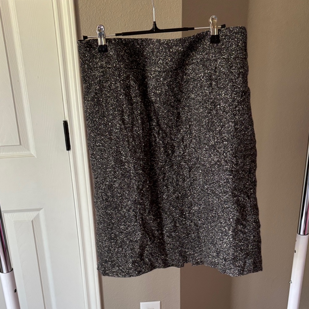 Banana Republic Charcoal Tweed Pencil Skirt